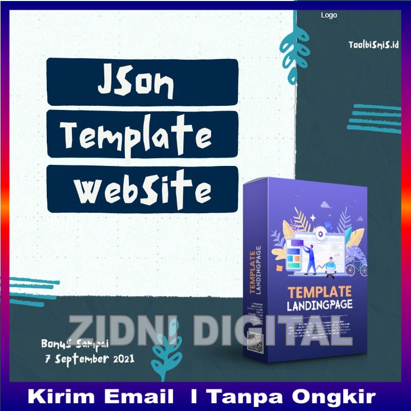 JSON TEMPLATE WEBSITE LANDINGPAGE SOFTWARE KEREN DIGITAL MARKETING ONLINE ZIDNIDIGITALOFFICIAL