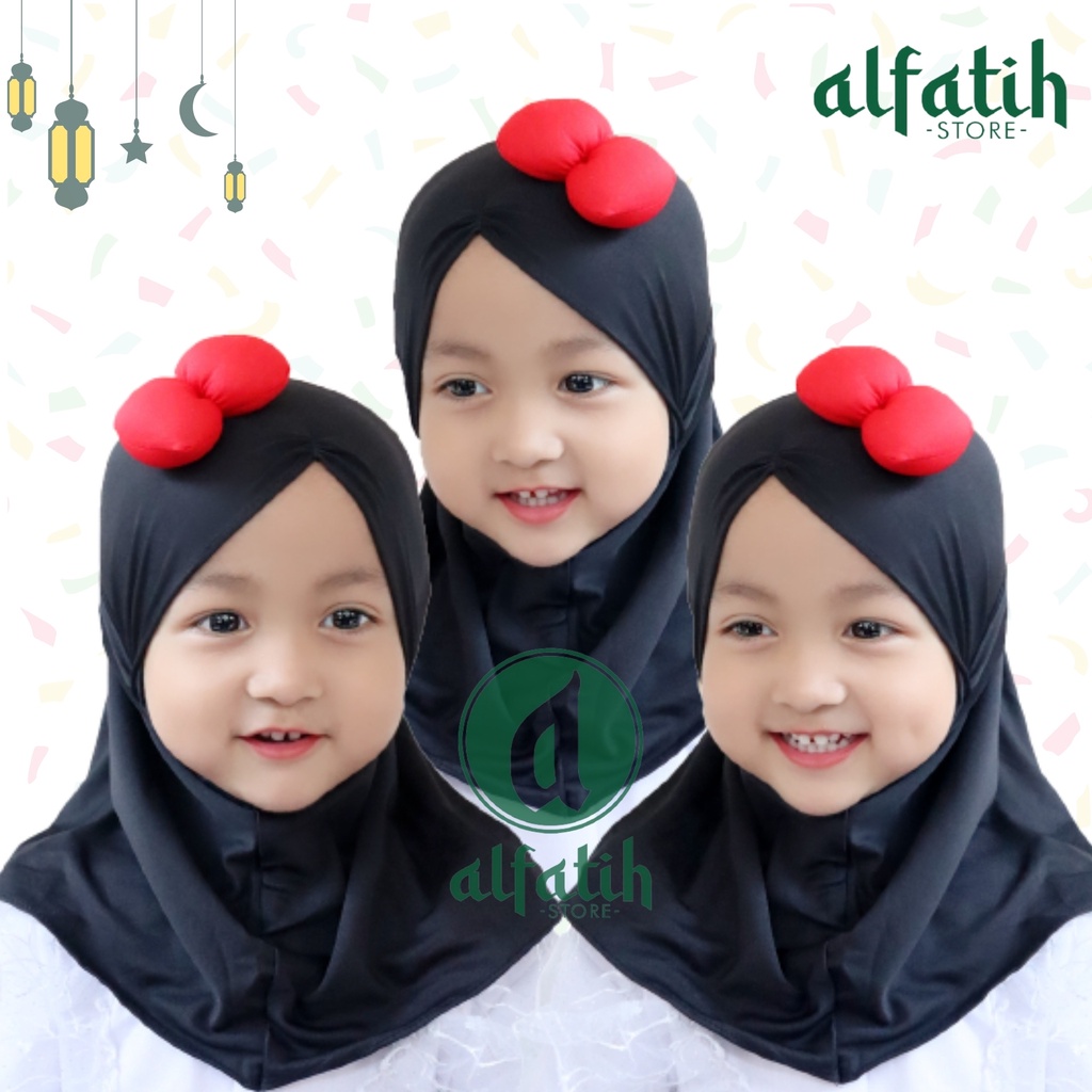 ALFATIH STORE / Jilbab Anak Lubna Kids Minie Samping / Hijab Anak Murah /HIJAB ANAK / HIJAB BAYI COD / Kerudung Anak Jilbab Hijab Anak Bayi Perempuan / pastan baby / hijab anak / Jilbab Anak bayi Usia 0-3 Tahun Bahan Jersey Premium Nyaman Di Pakai