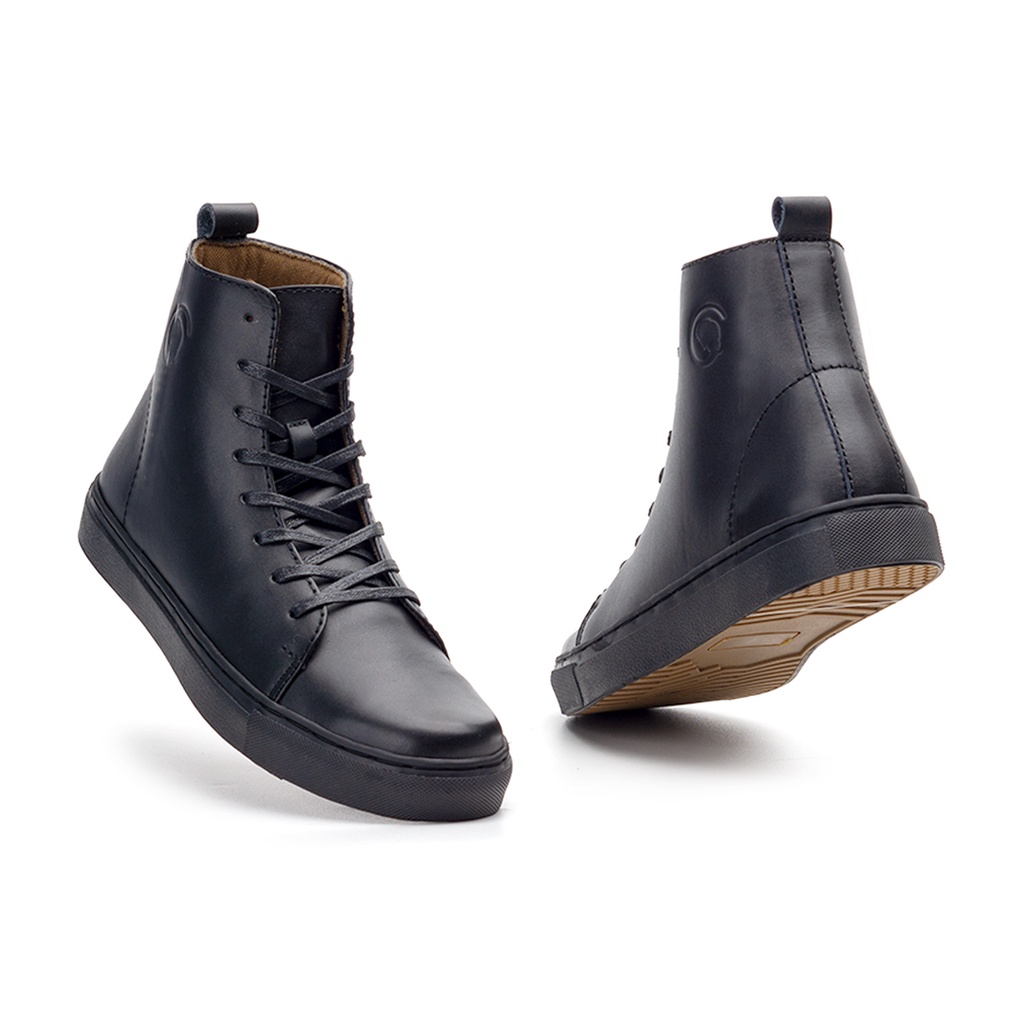 MAGNUS FULL BLACK (KULIT ASLI) |ManNeedMe x Greata| Sepatu Boots Pria ORIGINAL