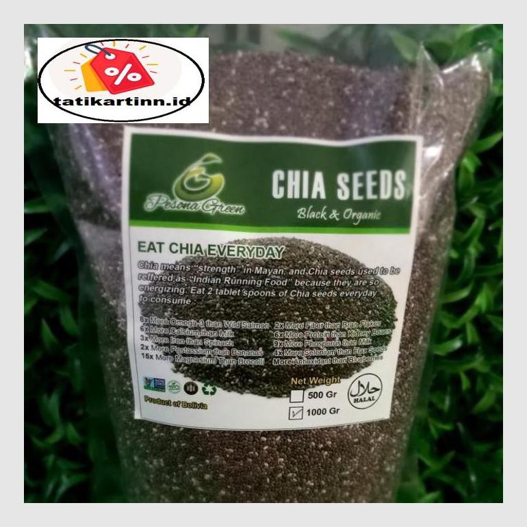 

S50Tat Chia Seed Organik Meksiko Kemasan 500Gr Atr05Ytt