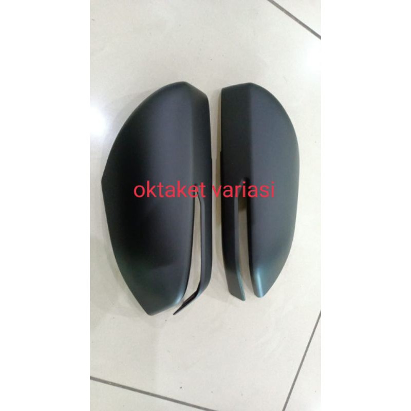 cover spion Wuling Almaz chrome + hitam jsl