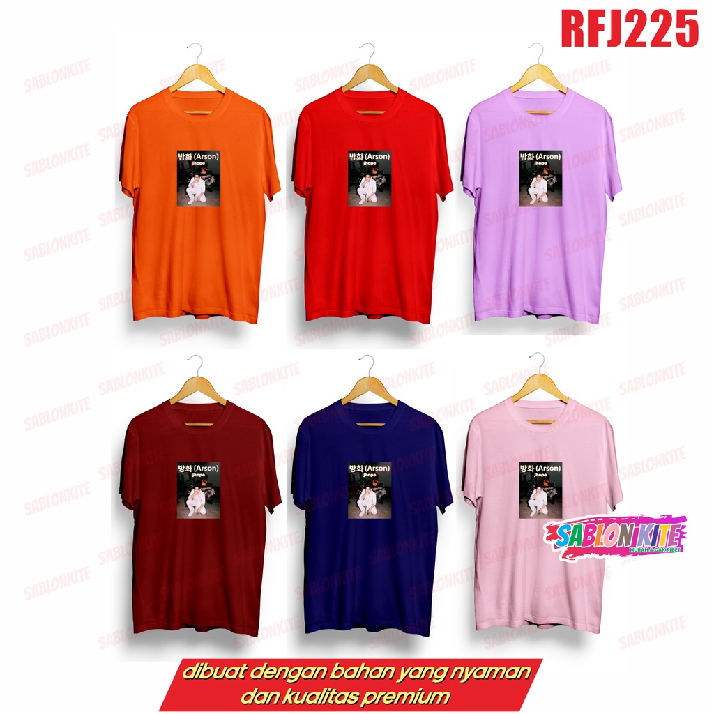 MURAH!!! KAOS JHOPE ARSON FOTO RFJ225 JIMIN TAEHYUNG JUNGKOOK