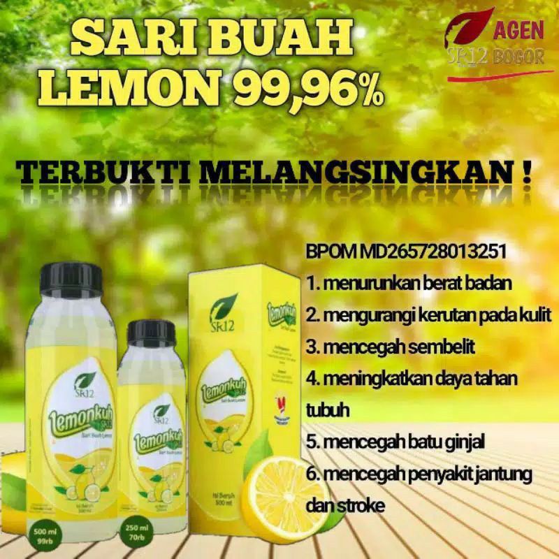 

LEMONKU SR12|LEMON ASLI 250 ml