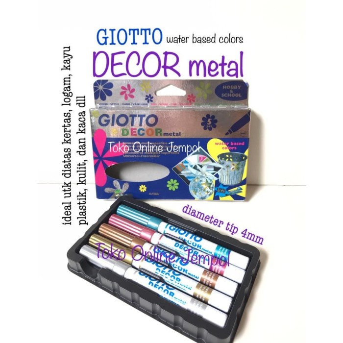 

Menakjubkan Spidol Giotto Dcor Metal 452900 Kaca Logam Plastik Kayu Atk0947Gt Sale!!!