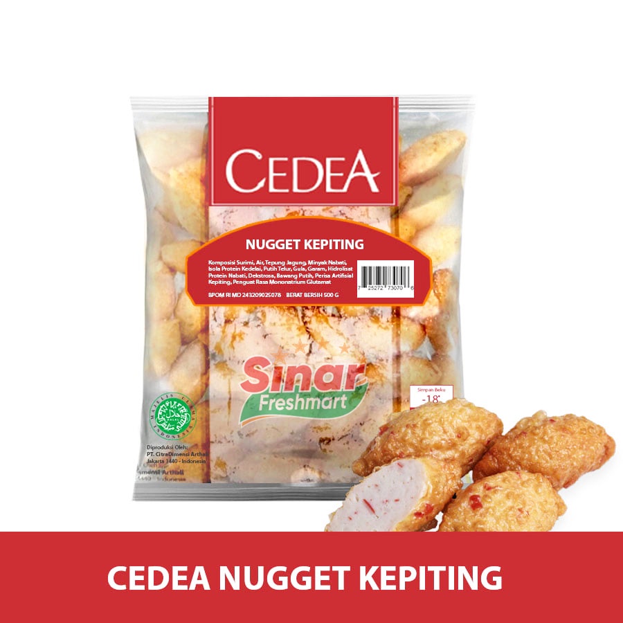 

[SINAR.FRESHMART] CEDEA Nugget Kepiting [500g]