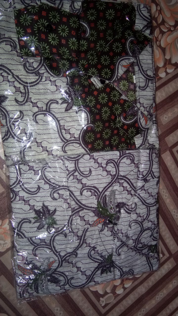 Batik Couple Gamis Couple Sriwedari Maxi Bumil / Busui Katun Halus Allsize Terbaru Termurah