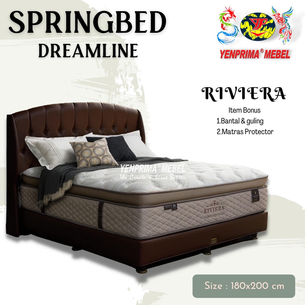 [YENPRIMA] Springbed Set Dreamline Riviera 180 x 200 / Dreamline / Springbed