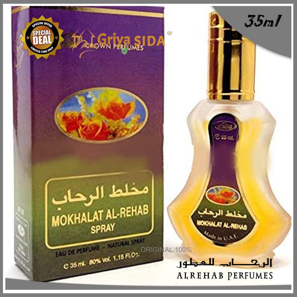 Parfum al rehab mokhalat 35ml original minyak wangi mukhalat alrehab spray PROMO!