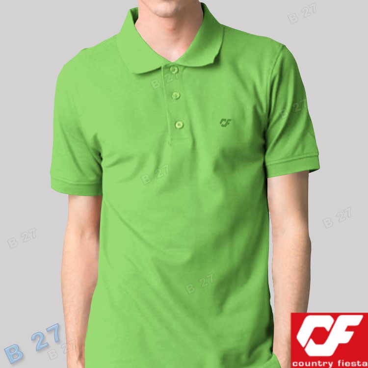 Hijau Muda P2 41 Kaos Polo Pria Original Polos COUNTRY FIESTA Pendek