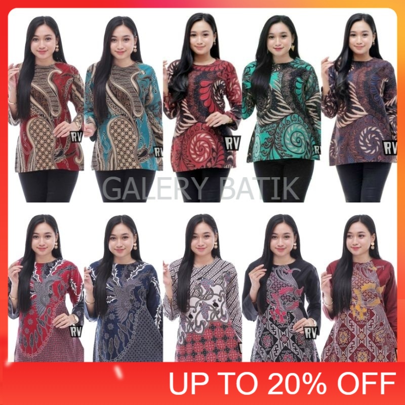 Atasan Batik Wanita Modern Bloues Batik Wanita Batik Kerja Baju Batik Kantor [GB]