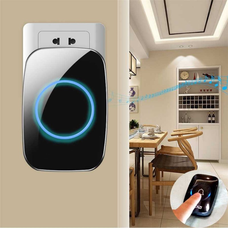 Bel Rumah Pintu Wireless Door Bell Waterproof 2 Receiver 1 Transmitter