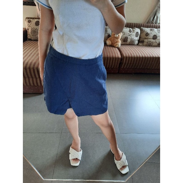 The Executive - Skort Rok Celana Pendek Wanita Short Pants Biru Navy Blue