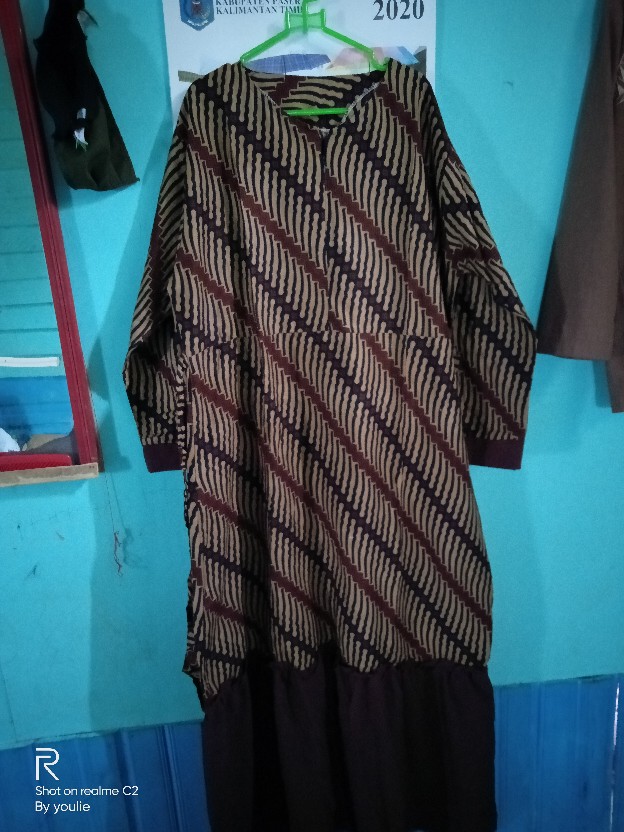 Gamis Batik Manggar Kenongo Ukel Bunga. Terlaris
