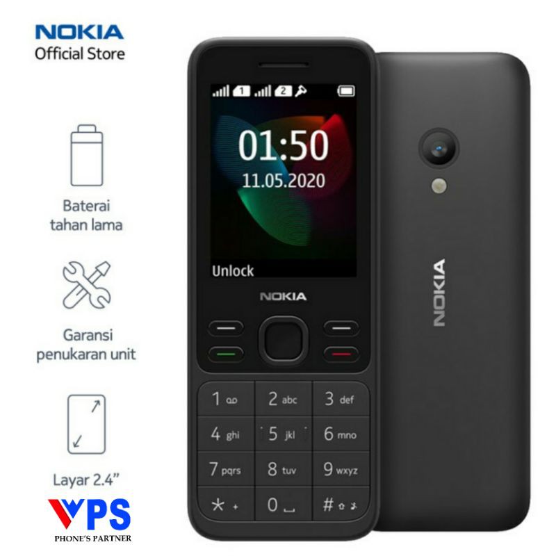 Nokia 150 2020 Garansi Resmi Tam Black