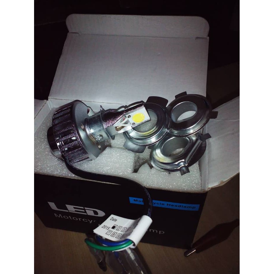 Led 3 Sisi Kipas Besar Awet Tahan Lama Lampu Motor Headlamp