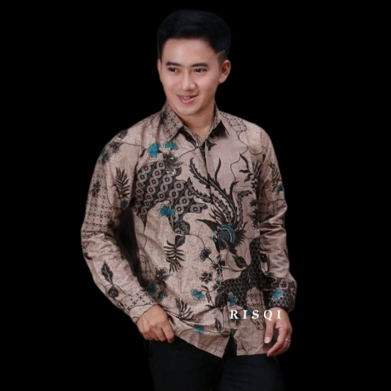 Kemeja batik pria lengan panjang reguler terlaris |Batik pria  lengan panjang premium