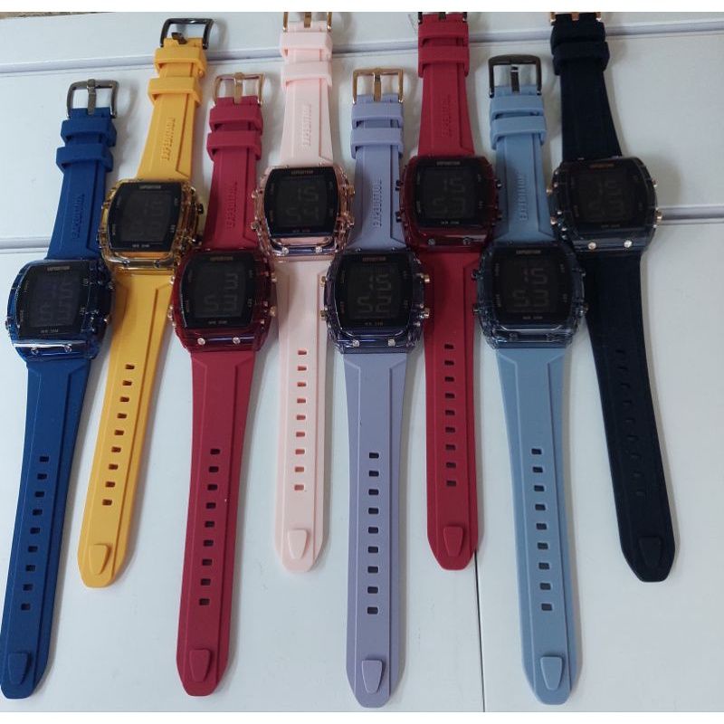 JAM TANGAN WANITA EXPEDITION DIGITAL E 6827 |  E6827 DIGI RUBBER ORI