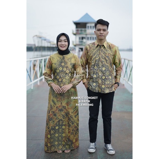 COUPLE GAMIS JUMPUTAN PALEMBANG ASLI SUTRA VALVET SILK