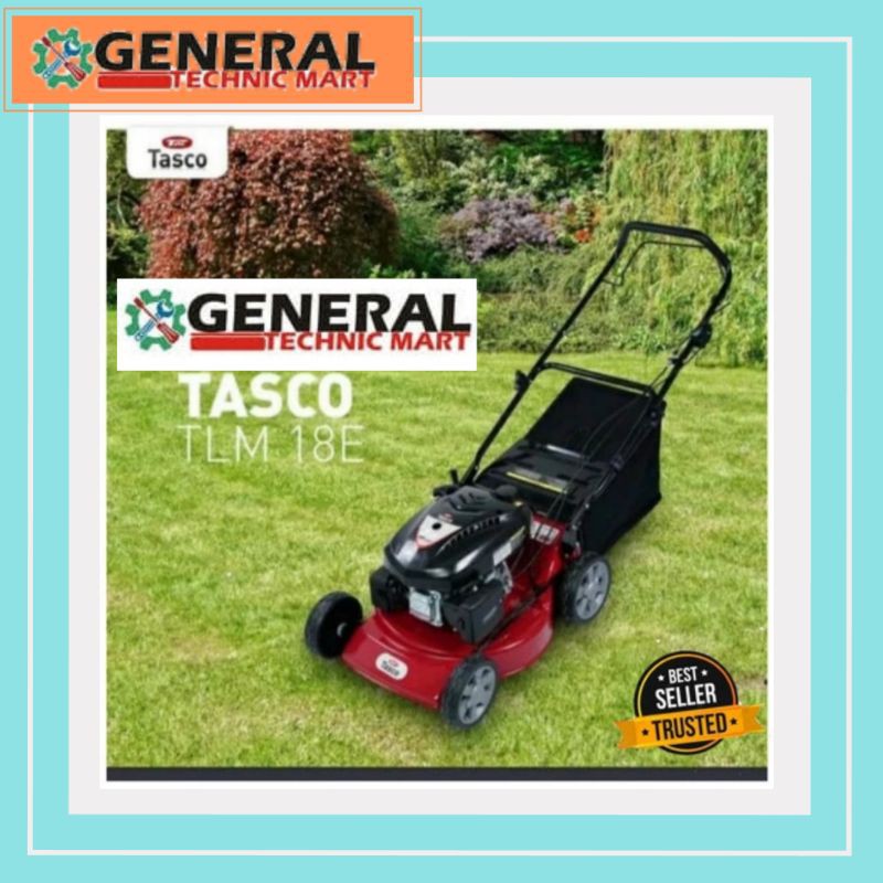 Tasco Mesin Potong Rumput Dorong TLM 18 E Lawn Mower TLM18E Otomatis
