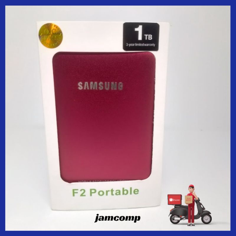 HARDISK EKSTERNAL 1TB SAMSUNG USB 2.0 BARU Free Pouch -HDD 1TB FOR LAPTOP NOTEBOOK PS