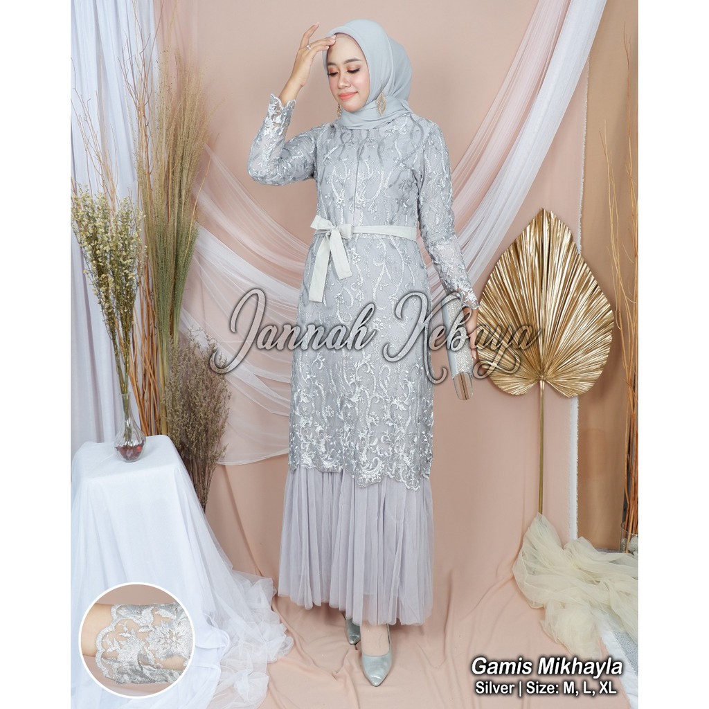 Gamis Wanita Muslim Tulle Mikhayla