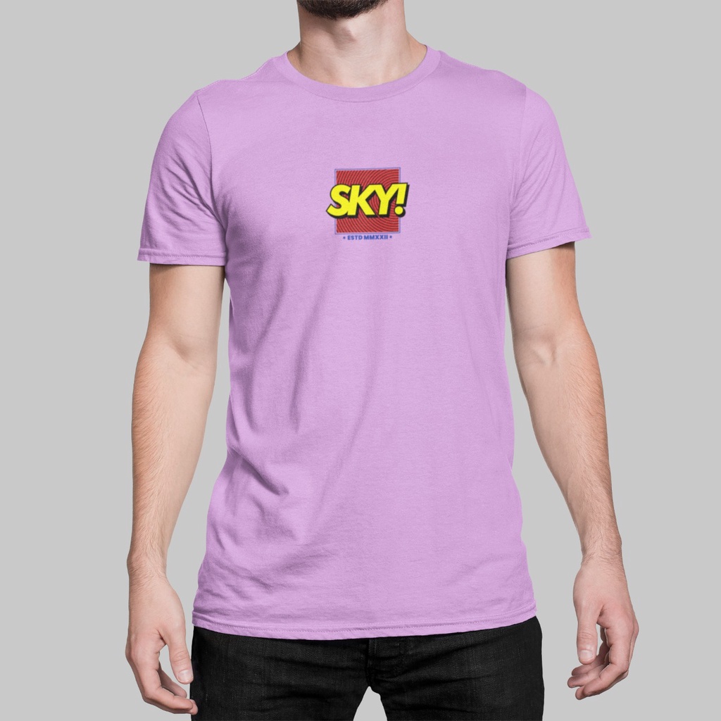 Skuy Kaos Ramdahan Dewasa Unisex Lengan Pendek Lilac Katun Combed 24s SKY45