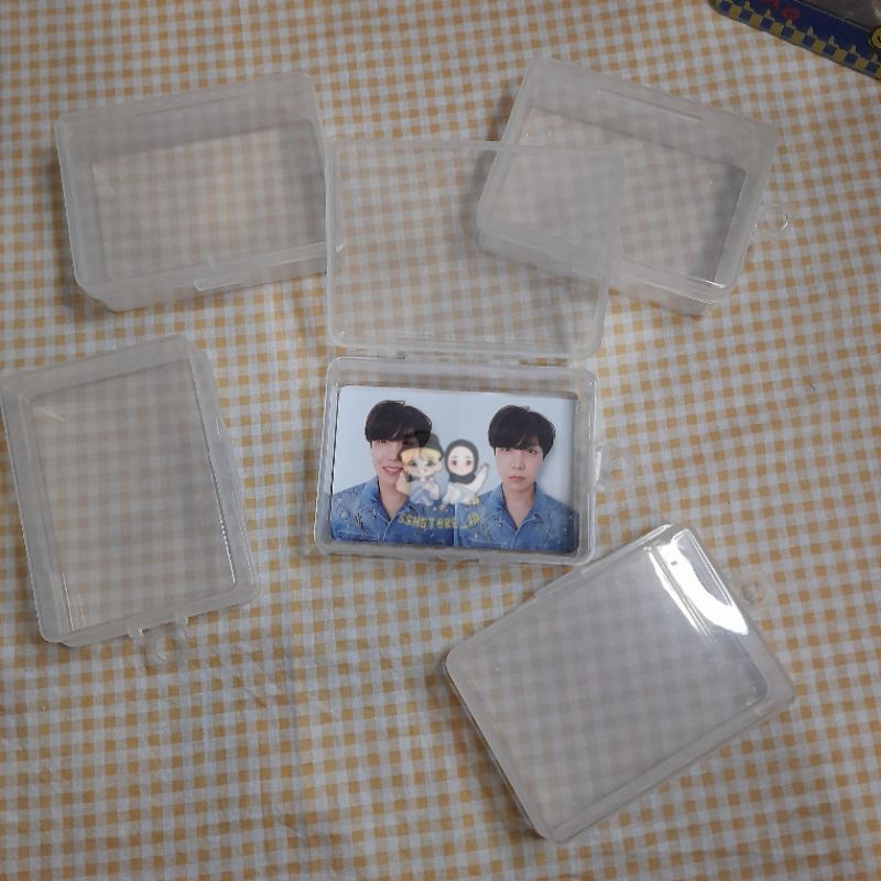 [READY STOCK] BOX PLASTIK PEYIMPANAN PHOTOCARD KPOP BTS TREASURE ENHYPEN TXT SKZ EXO REDVELVET BLACK