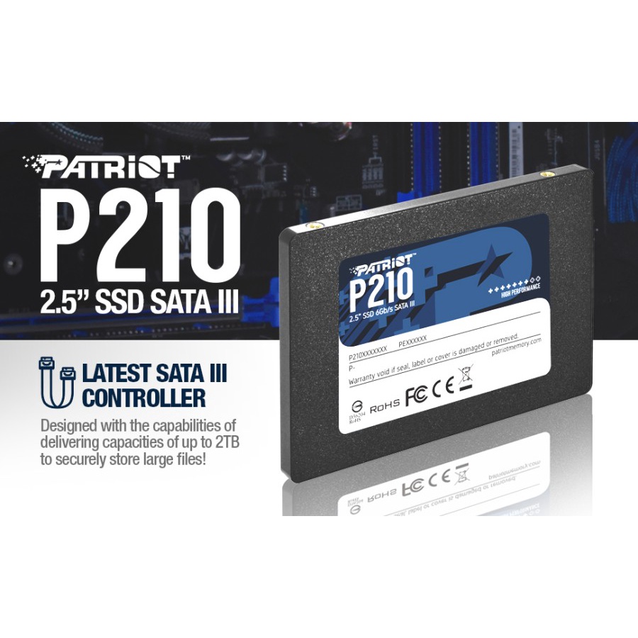 SSD Patriot P210 128GB Sata 2,5&quot; - SSD 128GB Patriot P210 Sata III 2,5&quot;