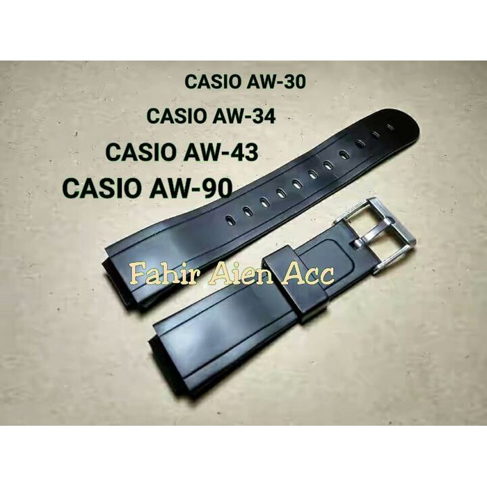STRAP TALI JAM TANGAN CASIO AW34 TALIJAM RUBBER AW-34