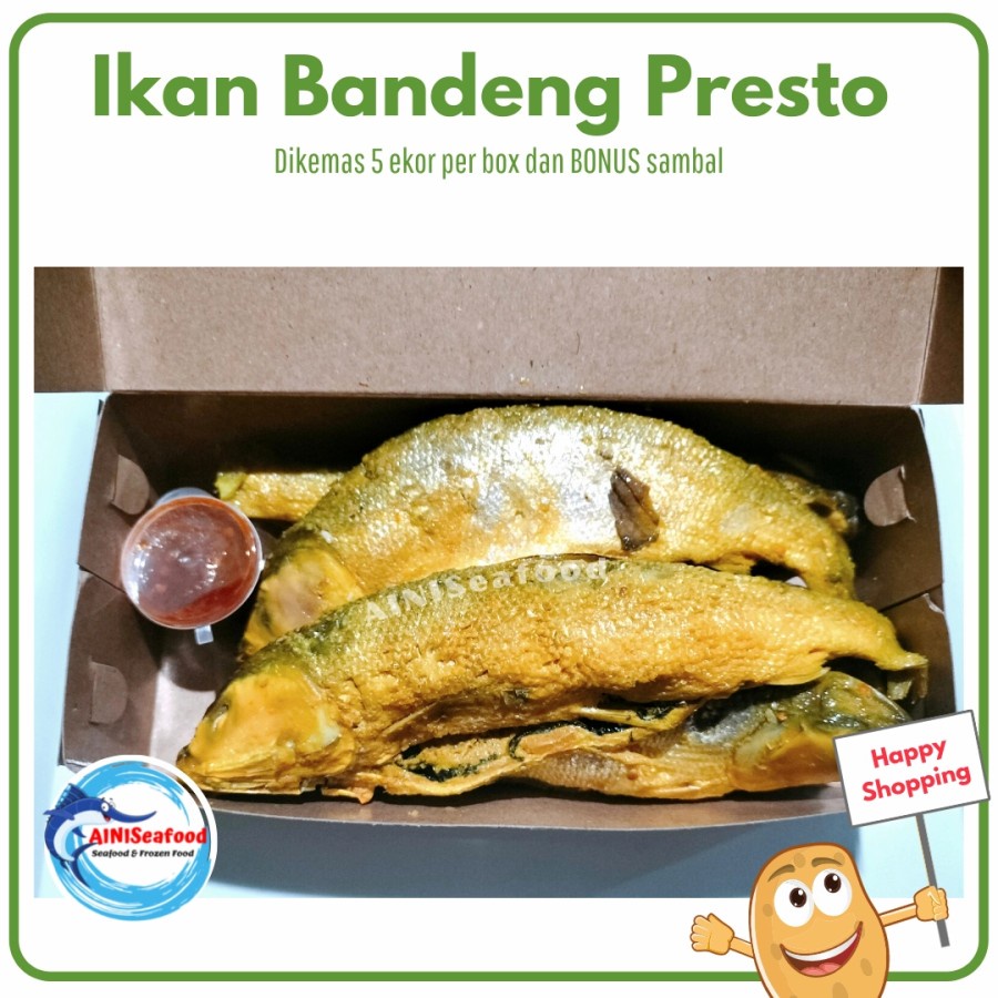 

2Xbtygneal Sakha Snack ) Ikan Bandeng Presto Duri Lunak Fresh