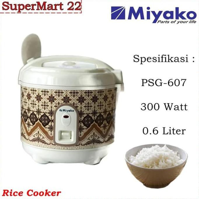 RICE COOKER SERBAGUNA MIYAKO PSG-607 BISA MASAK NASI DAN MIE DLL