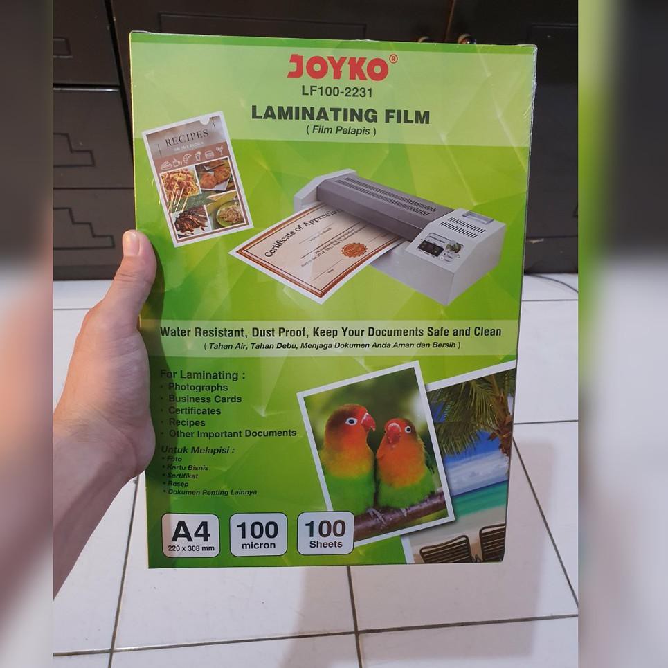 

[ PROMO ] plastik laminating A4 joyko laminasi panas hot 100 micron