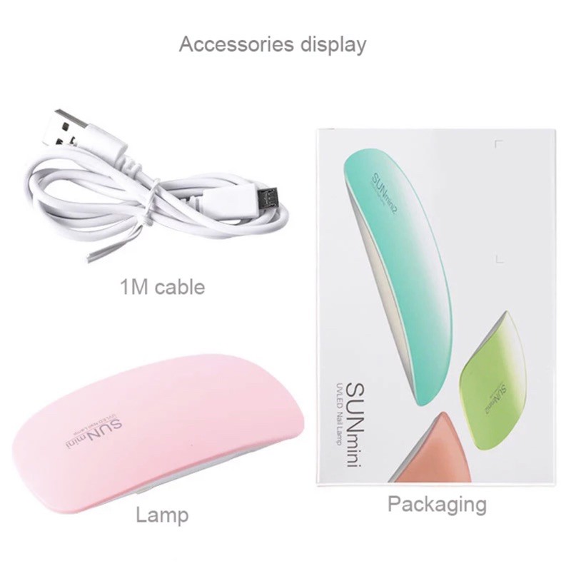 SUN UV LED MINI NAIL DRYER/ Pengering Kutek Gel