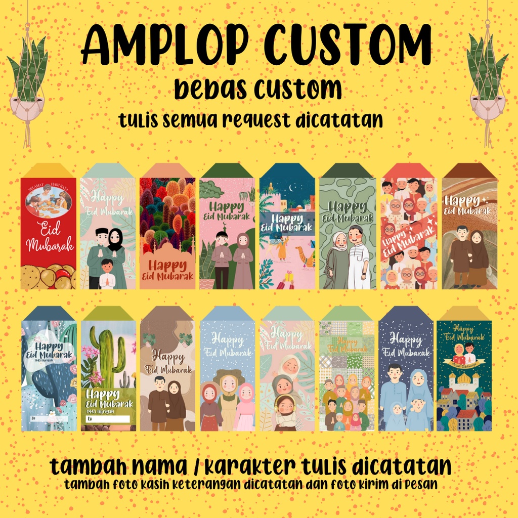 

Amplop lebaran custom
