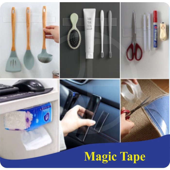 

Eklusif [1Mmx3Meter] Double Tape Nano Tape Ivy Grip Tape Isolasi Selotip 2Sisi Bagus