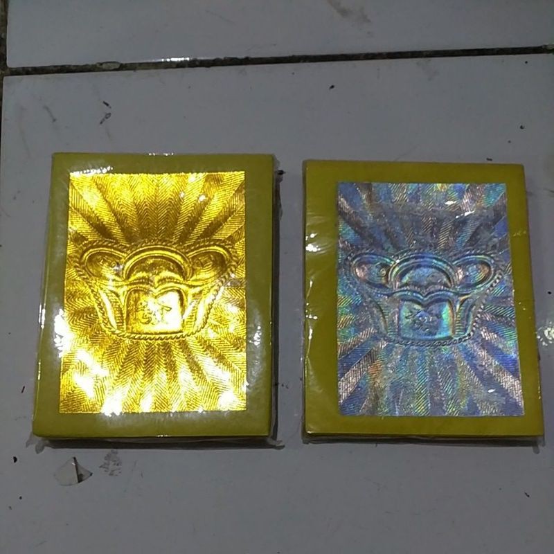 Kertas sembahyang  Yuanpau embos/timbul(emas dan perak) 100 lbr