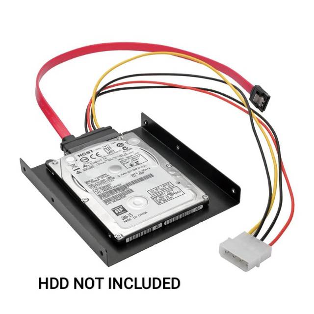 PAKET BRACKET SSD/HDD 2,5 TO 3,5 INCH &amp; KABEL SATA 22 PIN TO SATA &amp; MOLEX