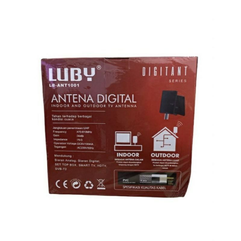 Antena Digital Luby LB-ANT1001 / Antena Indoor Outdoor Luby ANT1002