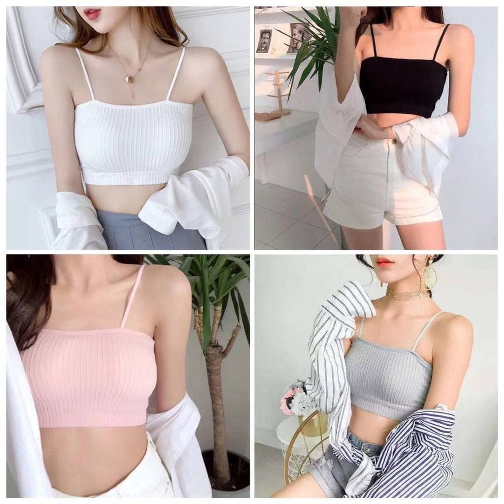 ASK Bra Kemben Tanktop Bra Tube BH Wanita Bralette Tanpa Kawat Crop Top Seamless Pakaian Dalam Wanita Bralette BRA40