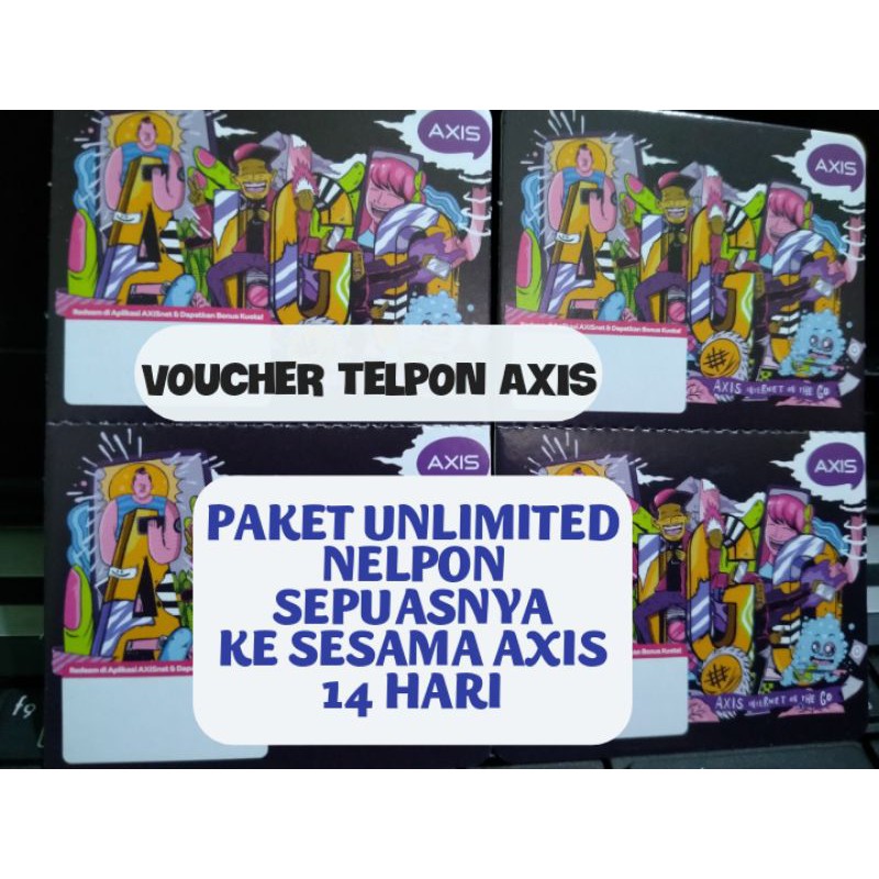 VOUCHER AXIS PAKET TELPON UNLIMITED 14HARI