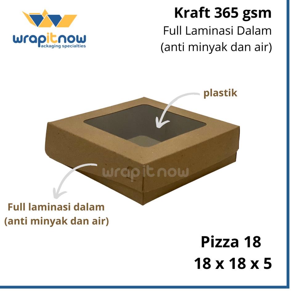 

Terlaris DSQOI Dus Kraft 18x18x5 Laminasi/ dus donat isi 4 pizza brownies pie buah puff pastry 81 Diskon Promo