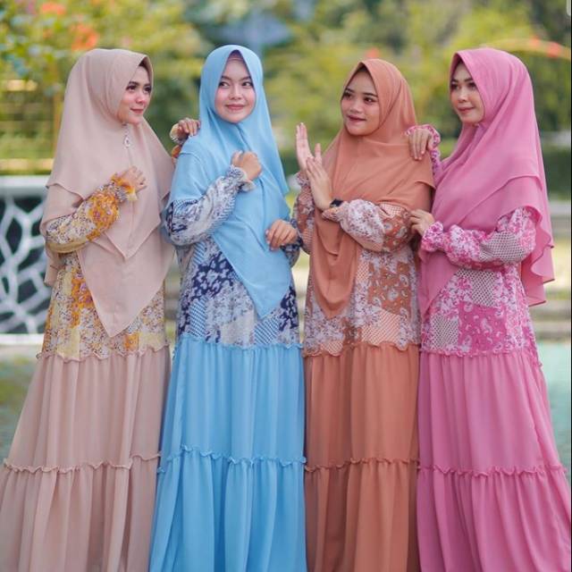 Gamis syar'i set khimar