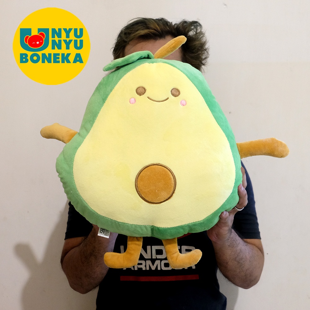 boneka soft buah ALPUKAT animal bahan import souvenir custom