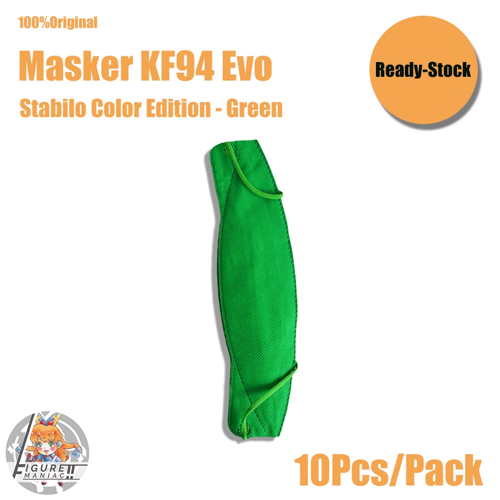 Figure Maniac - Masker KF94 Evo Stabilo Color Edition 1 Pack isi 10