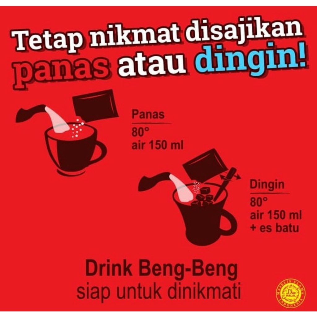 Beng Beng Drink Minuman Coklat renceng isi 10 Sachet 30gr