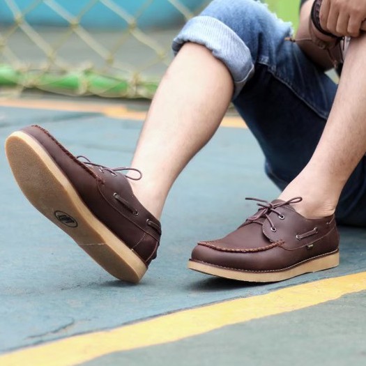 Sepatu loafers Kulit Sapi Asli Formal Pria Kerja Santai Nongkrong Gaya Baraya Original Cevany