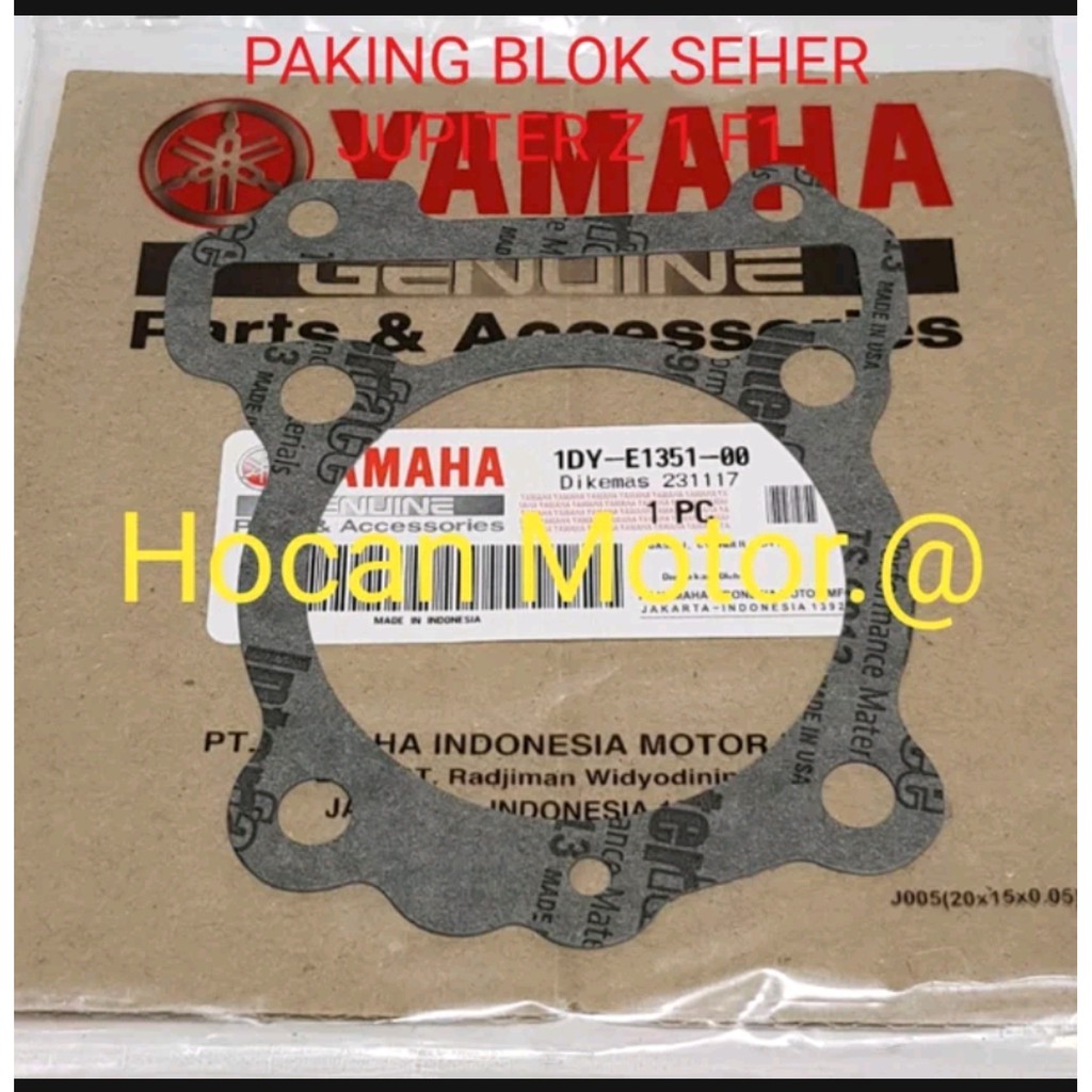PAKING BLOK SEHER JUPITER Z1 F1 INJEKSI 1DY-E1351-00 ASLI YGP