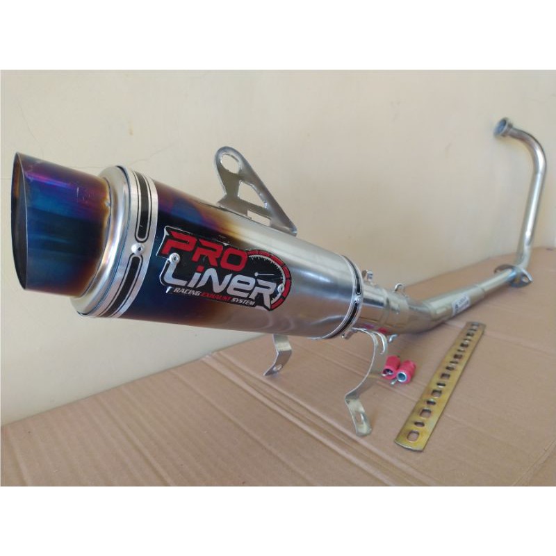 Knalpot Pro Liner Blue Satria FU150 Karbu Satria FU150 FI Facelift