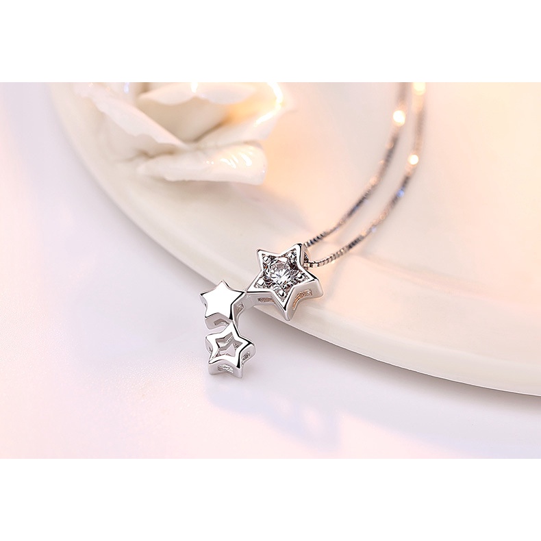 925 Perak Liontin Untuk Wanita Perhiasan Fashion Flash (Tanpa rantai)