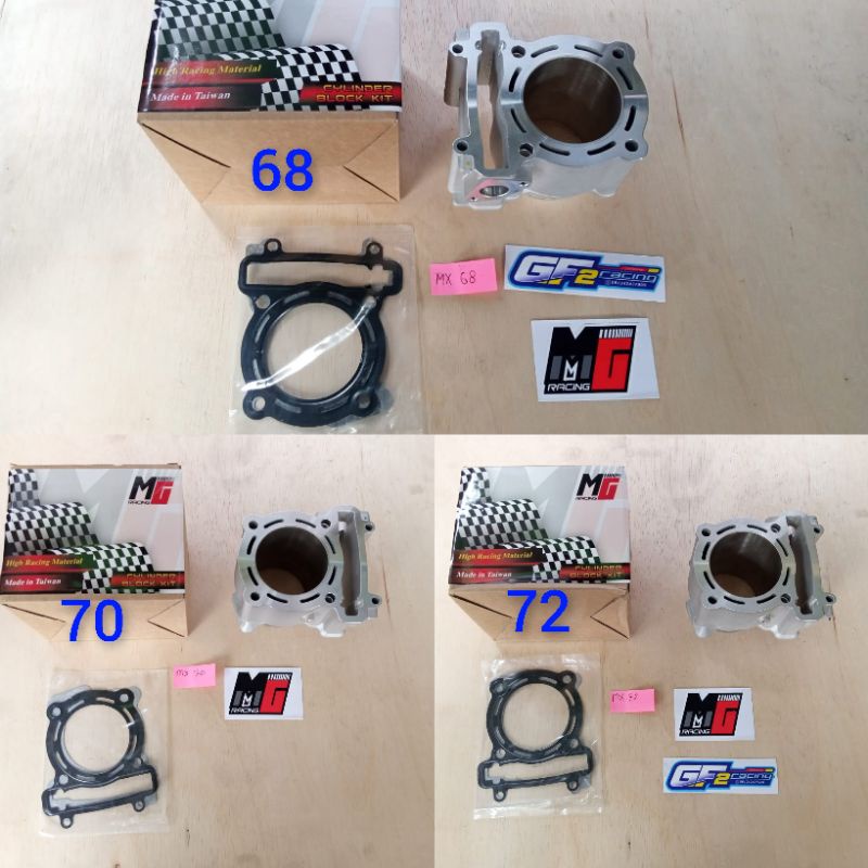blok mx vixion mx king 68 70 72 ceramic only tanpa piston  mg racing